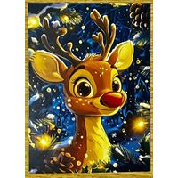 Открытка новогодняя чистая 10х15 см.