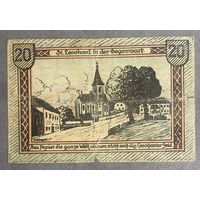 Нотгельды Австрия Сент-Леонард, 20 геллеров 1920 год