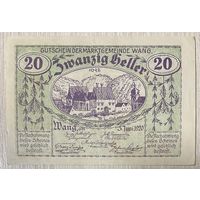 Геллеров Нотгельд Австрия Ван, 20 геллеров 1920 год