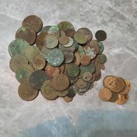 Монеты одним лотом с 1р без м.ц.