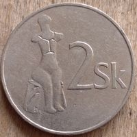 Словакия 2 кроны 1993. Возможен обмен