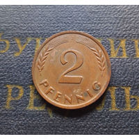 2 пфеннига 1963 (J) Германия ФРГ #01