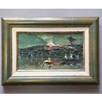 Щемелёв Л.Д. " Купалье", 1963 г. 23х13,5