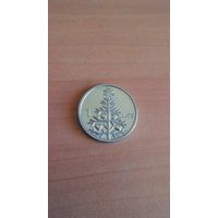 Латвия, 1 лат 2009. Рождественская ель.