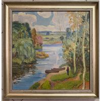 Доморад В.А. Пейзаж. Холст, масло. Размер 38х38 см.