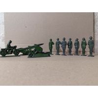 Советские оловянные солдатики игрушка СССР металл. одним лотом