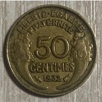 Монета 50 сантимов 1932 год. Франция.