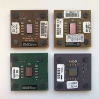 Процессоры AMD Socket A/462 - Athlon / Duron, 4 штуки
