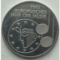 Германия (ФРГ) 5 марок 1985 г. Европейский год музыки