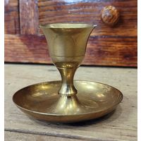 Подсвечник латунный