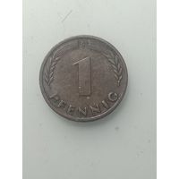 ФРГ 1 пфенниг 1950 года . G