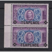 Новая Зеландия 1944** Династия британских монархов Георг VI Новый номинал SG#662