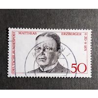 Марка Германия 1975 год Матиас Эрцбергер