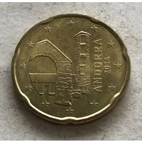 Андорра 20 евроцентов 2014 - первый год чекана!