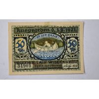 1921 год 50  пфеннигов  Германия нотгельд