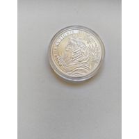 Лаос 500 кип 2022 Тигр унция серебра