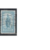 США-1950, (Мих.607), гаш. ,150-лет г. Вашингтону , Памятник,