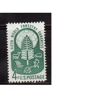 США-1960, (Мих.786),  **  ,  Защита леса, Конгресс   (одиночка)