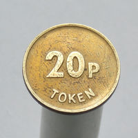 Игровой жетон JOM 20p Великобритания