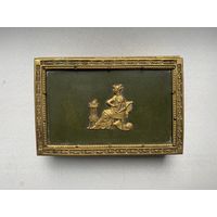 Шкатулка антик, латунь, Англия.