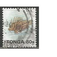 Тонга. Рыба Крылатка-зебра. 1993г. Mi#1279.