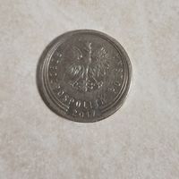 1 злотый 2017 Польша