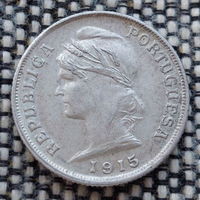 Португалия 10 сентавос 1915 года, UNC. Серебро! Сторгуй за свою цену, предложи обмен! Y35-3