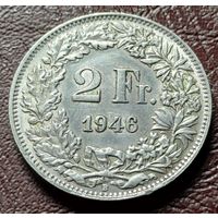 Швейцария 2 франка, 1946    ( 1-10-2 )