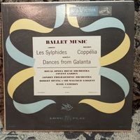 M. Sargent and London PhO; R. Irving and Royal Opera House Orch*.; B. Cameron and London PhO** - Ф. Шопен. Сильфиды /  Л. Делиб. Коппелия* / З. Кодай. Dances from Galanta** - RCA Victor, USA