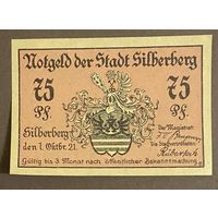 Нотгельд 75 пфеннигов 1921 год. Зильберберг,. Веймарская республика