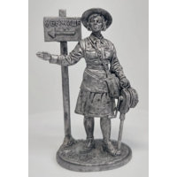 Статуэтка Девушка-инструктор РККА Оловянный сплав
