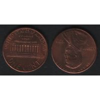 США km201b 1 цент 1995 год (-) (_5 ТОРГ ЛЮБОЙ