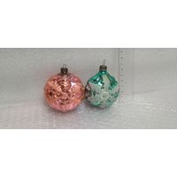 Ёлочные игрушки со снежинками. 21-2