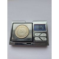 200 марок 1956 года. Финляндия. Финляндская Республика (Suomi) (1918 - 1962). Серебро 500. Монета не чищена. 45643.