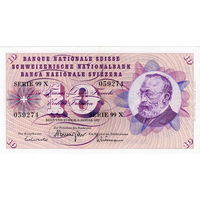 Швейцария, 10 франков, 1977 г., XF