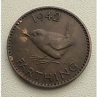Великобритания 1 фартинг 1942  7-10-38