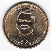 1 доллар США 2016 год 40-й Президент Рональд Рейган двор D _состояние aUNC