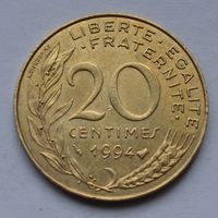 Франция, 20 сантимов 1994 г.