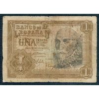 Испания 1 песета 1953 год.