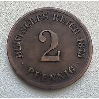 Германия 2 пфеннига, 1875 G  4-4-13