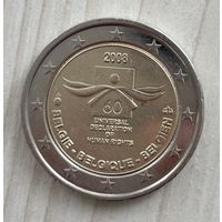 2 евро Бельгия 2008, 60-летие принятия Всеобщей декларации прав человека