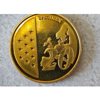 Ватикан пробная монета 20