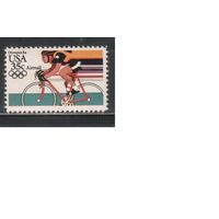 США-1983 (Мих.1663) ,  ** ,  Спорт, Велоспорт , Велосипеды