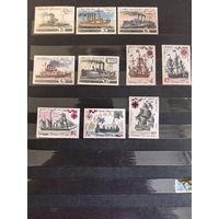 Лот чистых марок СССР корабли (1971-1972г)