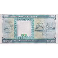Werty71 Мавритания 1000 угий 1989 UNC банкнота корабль