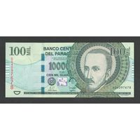 Парагвай 100000 гуарани 2007 года. Тип P-233а. Состояние UNC!