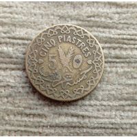 Werty71 Сирия 5 пиастров 1936 пиастр
