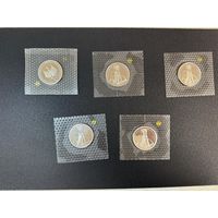 10 марок 1997 Германия Серебро 100 лет дизельному двигателю,лот из 5 монет всех монетных дворов,Берлин,Мюнхен,Штутгарт,Карлсру э,Гамбург.