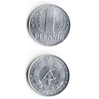 1 пфенниг ГДР 1968 года