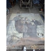 Картина с В. И. Ленин с рабочими